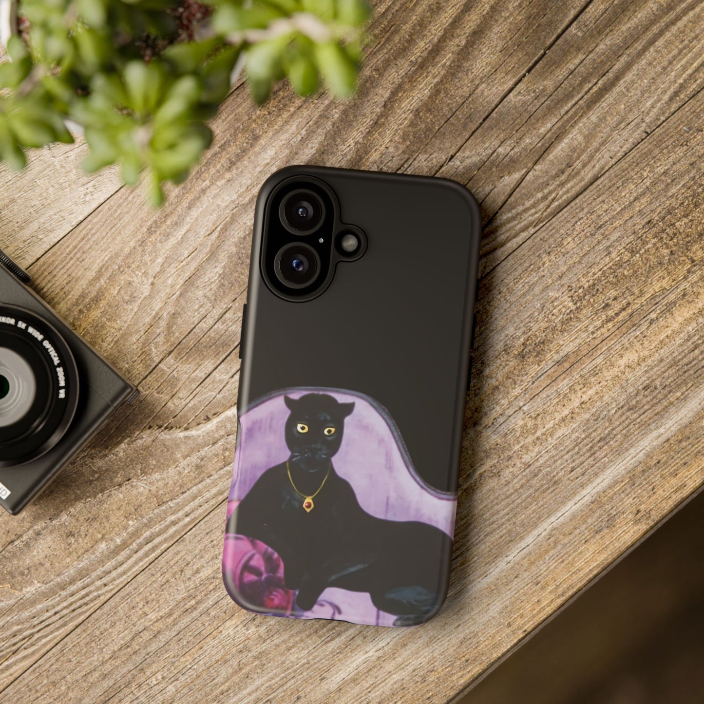 Haunted Mansion Panther Cat Lady Phone Case IPhone and Galaxy