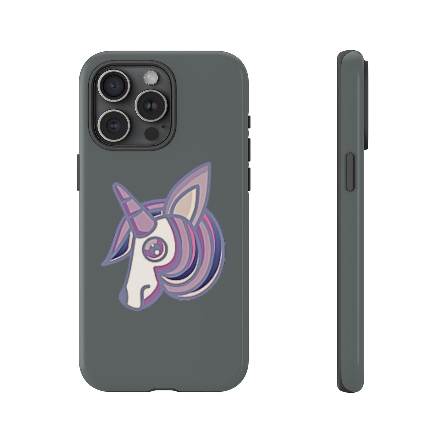 Gothic Unicorn Hard Phone Case for I Phone and Galaxy