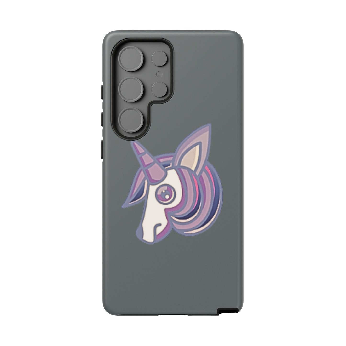 Gothic Unicorn Hard Phone Case for I Phone and Galaxy