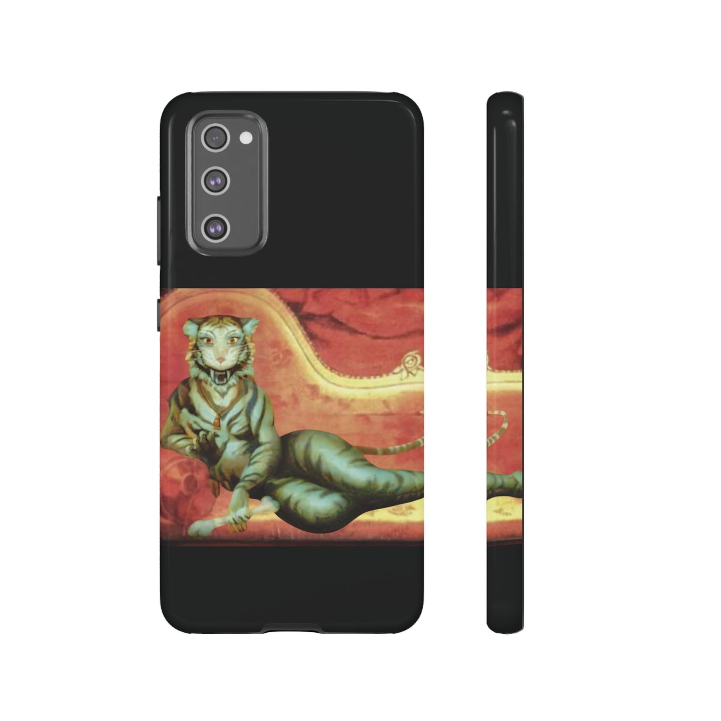 Phone Case - Tiger Lady Changing Portrait Disney Haunted Mansion Hallway Galaxy and iPhone