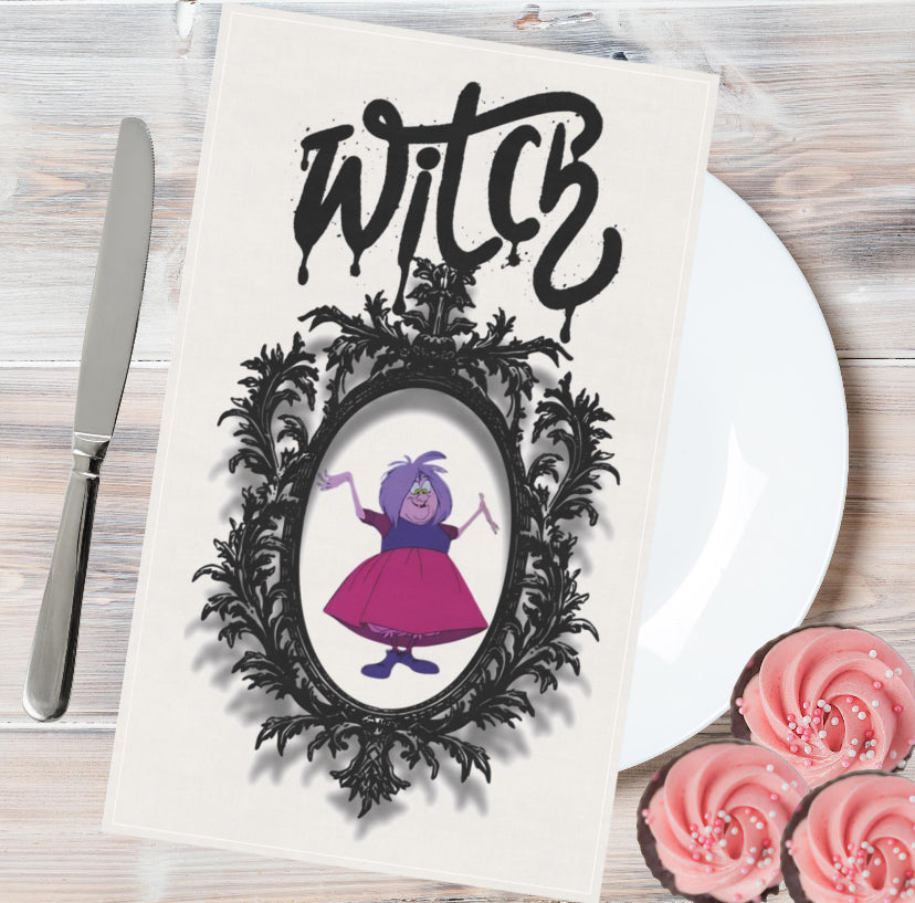 Madam Mim Witch Kitchen Tea Towel